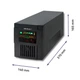 ИБП с модифицированная синусоидой Qoltec QLT1500 900W 1500VA LED, AVR, RJ45, 2xSCHUKO, 2x12V 9Ah - изображение 5