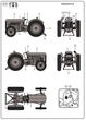 Сборная модель 1/24 трактор Ferguson Petit Gris TE-20 + FF-30 + Диорама Heller 50326 - изображение 10
