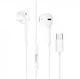 Наушники Hoco M101 Crystal joy Type-C wire-controlled digital earphones with microphone White - изображение 1