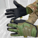 Плотные Перчатки Mechanix M-pact с усиленными накладками и антискользящим покрытием олива размер L - изображение 1