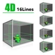 Лазерный уровень Зеленый 16 линий Аккумулятор Пульт - изображение 5
