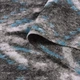 Лоден пальтовый Peace Flausch Dr узор четырехлистник бело-черный на голубом фоне, ш.140 (18861.003) - изображение 3