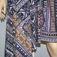 Трикотаж вискозный стрейч сиренево-черные квадраты с орнаментом ш.150 (19834.010) - изображение 3