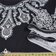 Вискоза черная, белый орнамент, 2ст.купон, ш.140 (10957.005) - изображение 2