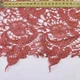 Кружево макраме терракотовое в цветы и завитки ш.60 (12323.003) - изображение 2