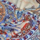 Трикотаж вискозный стрейч персиковый с серо-красными огурцами 1-ст. купон ш.150 (19807.002) - изображение 2