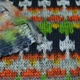 Трикотаж вязаный с начесом серый светлый с оранжево-черно-салатовым орнаментом ш.170 (14719.003) - изображение 3