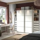 Гардероб ІКЕА PAX / MEHAMN 250х66х201 см 2 сторінки білого кольору (s49433196) - изображение 4