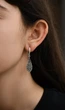 Сережки підвіски зі срібла 925 з орнаментом (АРТ. №6011) Dadiverin Jewelry - изображение 2