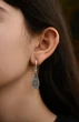 Сережки підвіски зі срібла 925 з орнаментом (АРТ. №6011) Dadiverin Jewelry - изображение 3