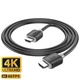 Кабель HDMI на HDMI 4K 60Hz HOCO HDTV 2.0 male-to-male 4K HD (1m, 4K 60Hz, HDMI2.0). Black - зображення 1