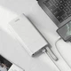 Повербанк на 30000mAh с фонариком HOCO Powerful desk lamp power bank (2USB/Type-C/Lightning, 2A). White - изображение 3