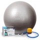 М'яч для фітнесу (фітбол) PowerPlay 4001 Ø65 cm Gymball Сірий + помпа - изображение 1