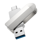 Флешка HOCO UD10 USB3.0 Type-C OTG 64GB, серебристая - изображение 3