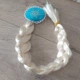 Коса для костюма Эльзы из мультфильма "Холодное сердце" на заколке 50 см Белый (KG-9341) - изображение 1