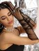 Фатинові довгі рукавички однотонні honey fashion accessories one size (S/M/L) чорний (7-21) - изображение 2