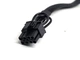 Переходник для видеокарты 6 ->8 pin в оплетке GPU 18AWG 20 см PCI-E кабель GPU (807260365) Черный - изображение 9