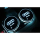 Автомобільне LED підсвічування для Audi у підсклянник, з датчиком світла, на акумуляторі, комплект 2 шт. - зображення 6