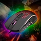 Игровая компьютерная мышь проводная MEETION RGB Backlight Gaming Mouse RGB GM015 6400 DPI RGB подсветка black - изображение 8