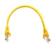 Патч-корд 0,25м, UTP, cat.5e, RJ45, мідь, жовтий CORD-0.25M-YEL - изображение 1