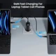 Сетевое зарядное устройство Asometech GaN 65W 1USB+2Type-C Fast Charger Black - изображение 6