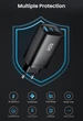 Сетевое зарядное устройство Asometech GaN 65W 1USB+2Type-C Fast Charger Black - изображение 8