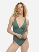 Купальник слитный женский H&M 1017357 38 Зеленый (KZ2000001401606) - изображение 1