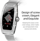 Smartwatch Kumi K18 Swarovski Silver (KU-K18/SR) - obraz 5