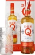 Ром Don Q Gold 0.7 л 40% + бокал "Тики" (1021000079246) - изображение 2
