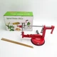 Машинка слайсер для спиральной нарезки картофеля картофелерезка UKC Spiral Potato Slicer красный - изображение 7