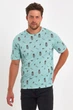 Футболка с принтом Trend Collection 188 бирюзовый 2XL - изображение 6