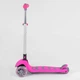 Самокат триколісний 57795 Best Scooter, складне алюмінієве кермо, 4 колеса PU зі світлом, d = 12 см - зображення 2