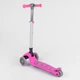 Самокат триколісний 57795 Best Scooter, складне алюмінієве кермо, 4 колеса PU зі світлом, d = 12 см - зображення 3