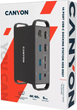 Wieloportowa stacja dokująca Canyon HDS-95ST USB-C 14-w-1 Czarna (CNS-HDS95ST) - obraz 5