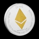 Посріблена сувенірна монета Ethereum ETH — криптовалюта, колекційний сувенір - зображення 4