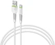 Кабель Intaleo CBFLEXT1 USB-A to Type-C 1.2 м 28W Белый (1283126568534) - изображение 1