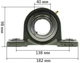 Подшипник UCP208 D-40mm 177*135mm (подшипник UC208, Корпус P208) арт.под809 - изображение 7