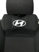 Подушка підголівник EKKOSEAT в машину - трисекційна, чорна. Hyundai - зображення 2
