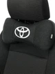 Подушка підголівник EKKOSEAT в машину - трисекційна, чорна. Toyota - зображення 2