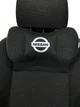 Подушка підголівник EKKOSEAT в машину - трисекційна, чорна. Nissan - зображення 2