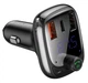 FM трансмиттер Baseus Lokomotive S-13 CCTM-B01 модулятор Bluetooth 2 USB 1 Type-C Черный - изображение 4