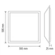 LED панель 80W Horoz Electric EUROPA-80 6400K 595x595мм квадратная IP20 - изображение 4
