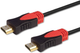 Kabel Savio CL-141 HDMI 10 m HDMI Type A (standard) Czarny, czerwony (SAVKABELCL-141) - obraz 2