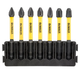 Кассета с битами DeWALT FlexTorq, L = 57 мм, Рh1 - 2 шт, Рh2 - 3 шт, Рh3 - 2 шт. DT70818 - изображение 1
