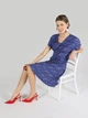 Платье миди летнее женское Colin's CL1063230INV M Indigo (8683197601773) - изображение 2