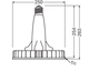 Лампа LED 150W 220V 21000lm 4000К Е40 250х263mm рефлекторна [4058075780408] OSRAM HID LED Highbay Universal P - зображення 9