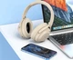 Навушники Bluetooth Hoco W37 Sound Active Noise бежеві - зображення 3