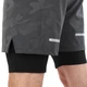 Шорти подвійні спортивні чоловічі Zelart Fit 9007 розмір XL (170-175 см) Grey Camouflage - зображення 4