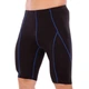 Шорти чоловічі тайтси компресійні Zelart Fit 1502L розмір L (46-48) Black-Blue - зображення 1