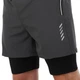 Шорти подвійні спортивні чоловічі Zelart 9002 розмір 2XL (175-180 см) Grey-Black - зображення 4